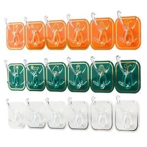 Light Luxury Punch Free Six Row Hook for Kitchen Storage