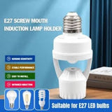 E27 Infrared Sensor Lamp Holder PIR Motion for Home Storage