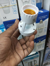 E27 Infrared Sensor Lamp Holder PIR Motion for Home Storage