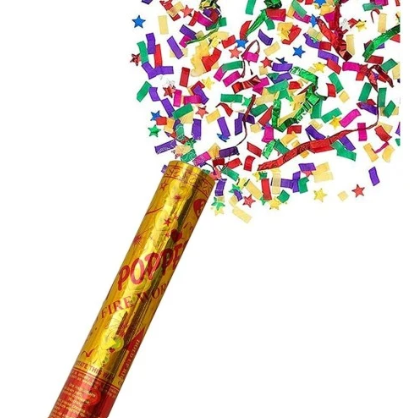 Small Gold Party Popper Confetti Cannon for Daily Use