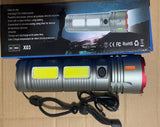 X03 Rechargeable LED Flashlight for Home & Emergency