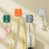 Light Luxury Punch Free Six Row Hook for Kitchen Storage