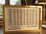 10,000 Taka Wooden Money Saving Challenge Box for Daily Use