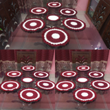 7-Piece Washable Dining Table Placemat Set for Dining Table