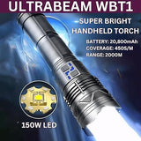Rechargeable LED Flashlight for Indoor, Outdoor & Travel Use