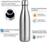 Stainless Steel Double Layer Water Bottle for Daily Use