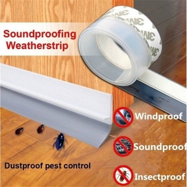 Door Bottom Foam Seal Strip for Draft & Dust Control