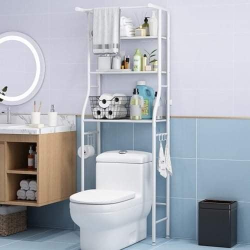 Floor Bathroom Rack Toilet Washing Machine for Home Storage