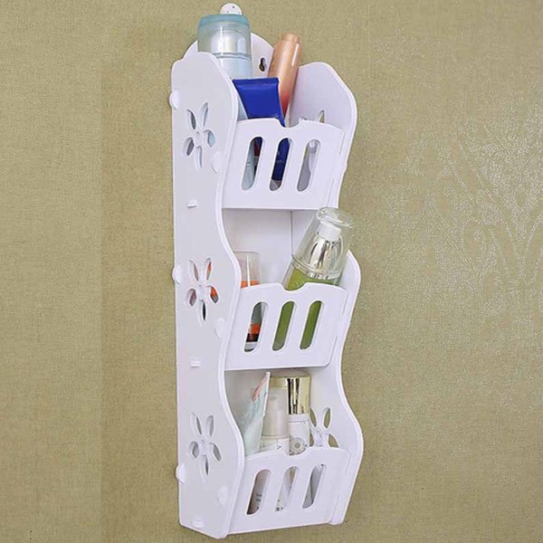 Wall-Mounted Bathroom Storage Shelf for Space-Saving Storage